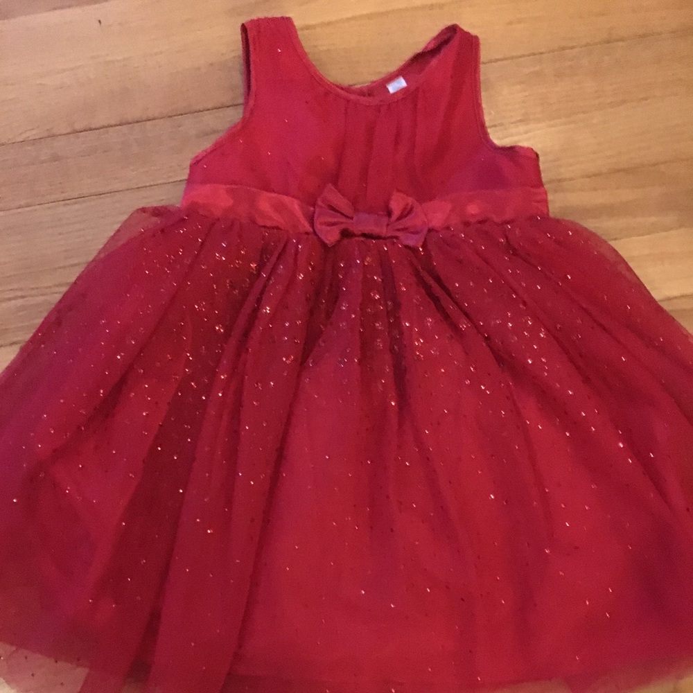 4t red girls dress